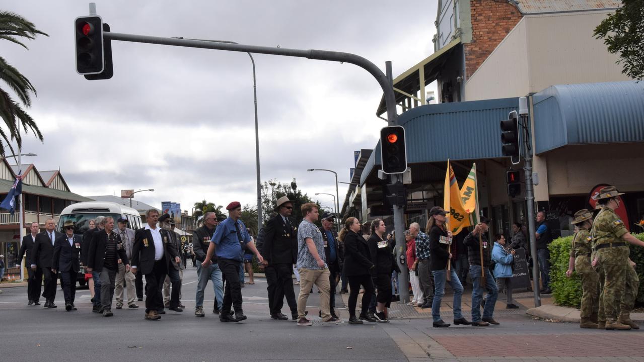 Dalby and surrounds come together for touching tribute on Anzac Day 2022 Picture: Emily Devon