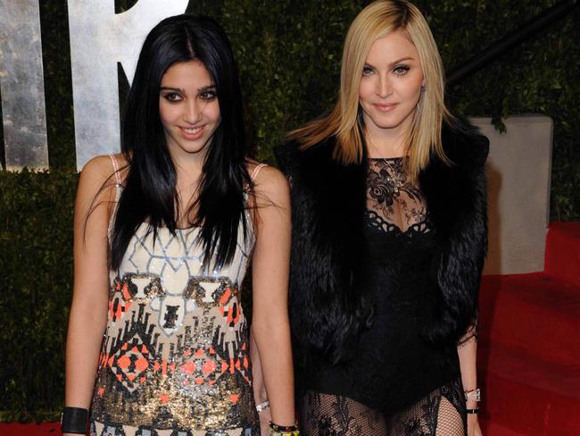 Maddona and first-born daughter, Lourdes Leon in 2011.  Picture:  AFP