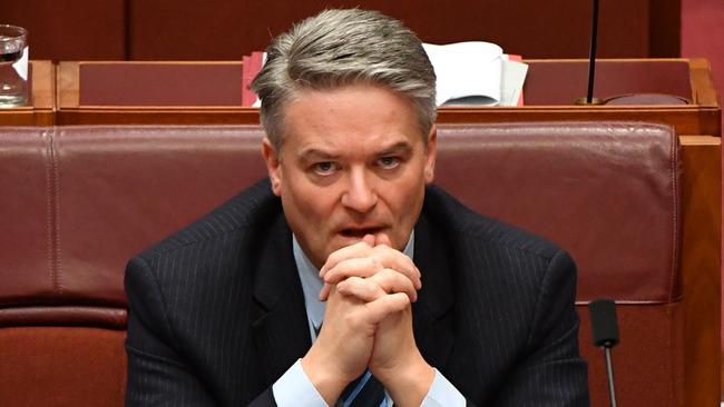 Former minister for finance Mathias Cormann delivered his resignation on Thursday. (Pic: AAP/Mick Tsikas)