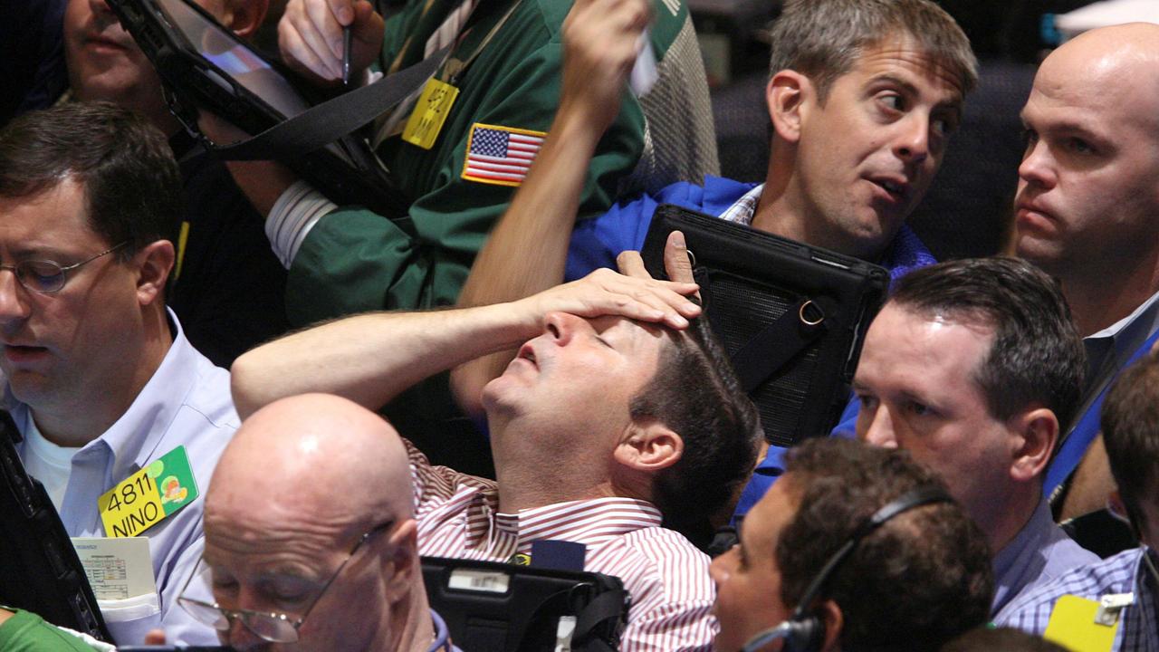 Traders in the pit at the New York Mercantile Exchange in New York in 2008 as ongoing global financial crisis hits investment stocks hard.