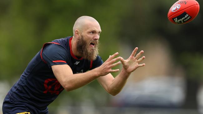 Max Gawn has suffered a knee injury in training. Picture: Getty Images