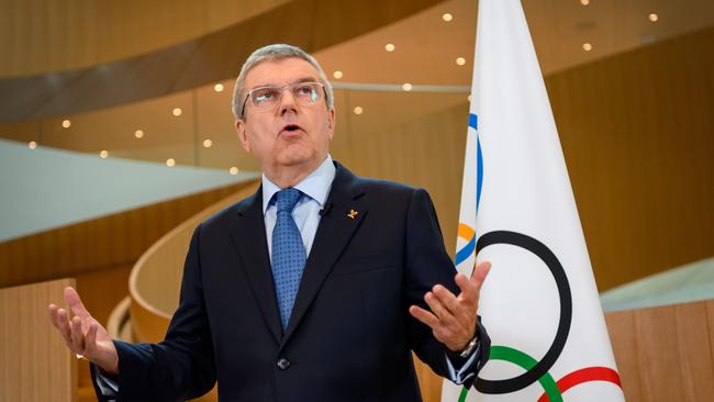 Thoms Bach, head of the International Olympic Committee, is being asked to provide certainty when none can be given. Picture: AFP