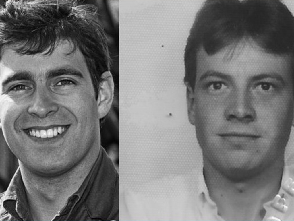 Prince Andrew alongside a younger Mr Dorante-Day. Picture: Simon Charles Dorante-Day/Facebook