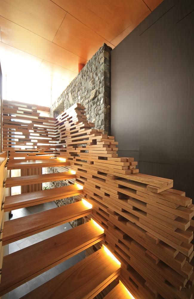 Syme nominates the stairs as the most challenging element of the entire build, but well worth the effort.