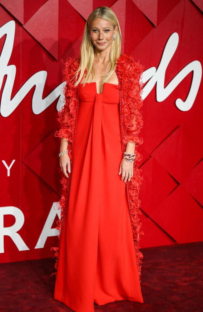 She’s red-y! Gwyneth Paltrow. Picture: AFP