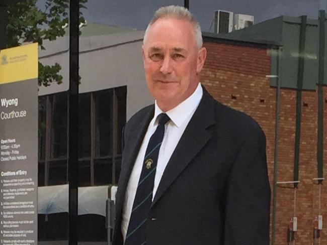 Bernard Andrew Nash leaving Wyong Local Court charged with perjury, perverting justice and fraud after successfully suing cops for wrongful arrest. Picture: Richard Noone