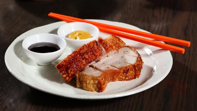 Victor Liong's crispy crackling pork belly.