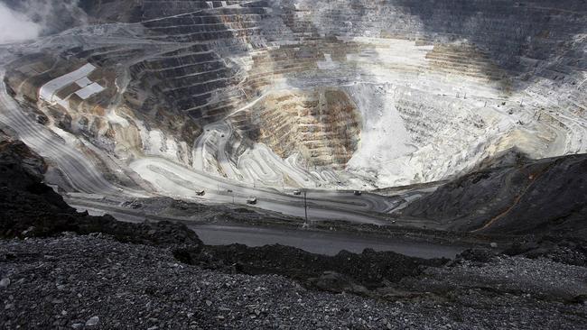 A view of the Grasberg copper and gold mine near Timika, in the eastern region of Papua, Indonesia, in 2015. Picture: Reuters