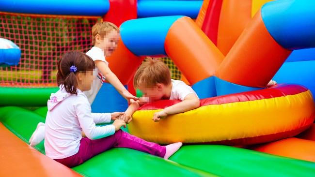 The mum said a bunch of random kids started using the bouncy castle she'd hired for her son's birthday. Picture: iStock