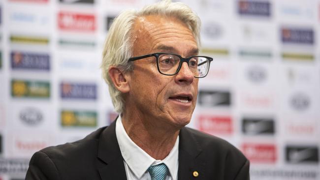FFA chief executive David Gallop at Suncorp Stadium yesterday. Picture: AAP