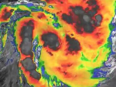 Cyclone Veronica will continue to rapidly intensify as it moves towards the coast. Picture: BOM Western Australia