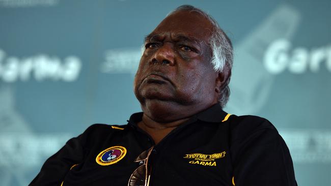 Gumatj elder Galarrwuy Yunupingu, pictured in 2018. Picture: AAP