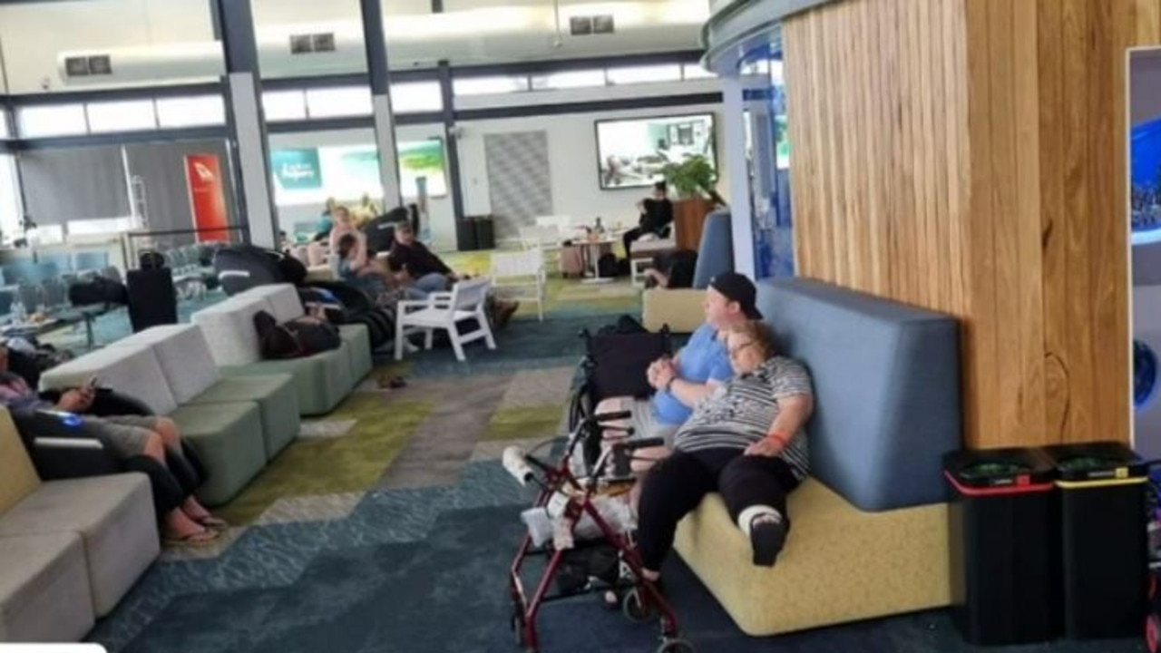 A woman who recently left hospital was among those sleeping in the lounge. Picture: Nine