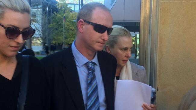 Leading Senior Constable Scott Collis told the court he feared for his life. Picture: Derrick Krusche