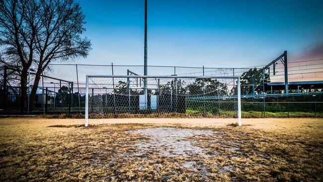 Marrickville’s Fraser Park prior to the installation of synthetic pitch.