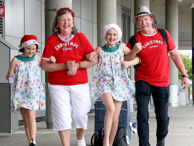 Anne and Clive Angus with grandkids Sadie and Eleanor. Photo: Steve Pohlner