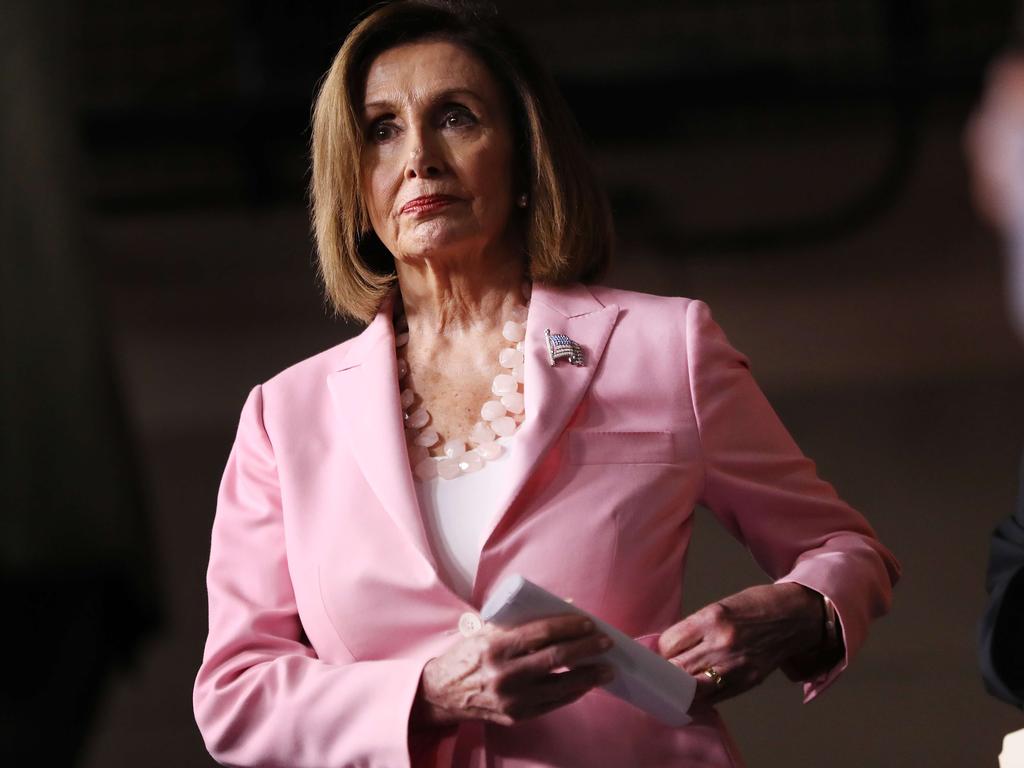 Speaker of the House Nancy Pelosi, who is leading the impeachment inquiry against Donald Trump, says that he doesn’t even know what he has done is ‘wrong’. Picture: AFP