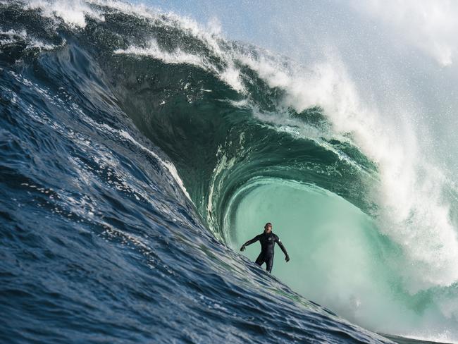 Mick Fanning at Shipstern Bluff in Tasmania. Picture: Trent Mitchell