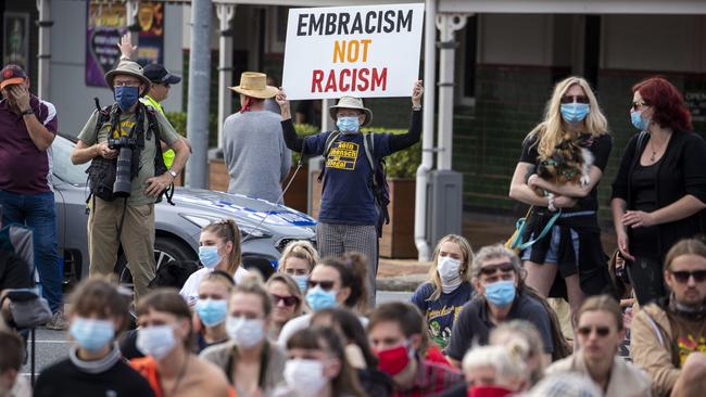 Protesters participate in a "Free The Refugees" rally at Kangaroo Point in Brisbane last Saturday. A repeat protest is expected this Sunday. Picture: AAP Image/Glenn Hunt