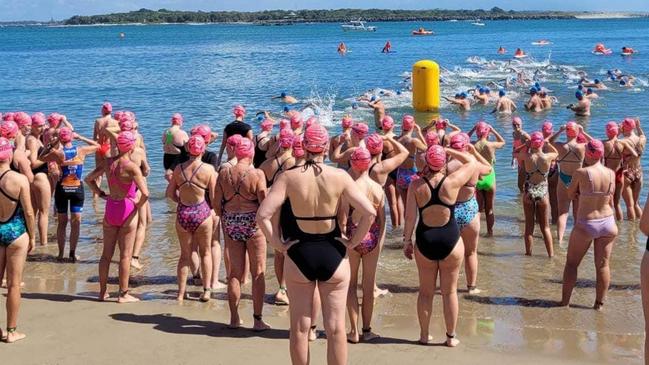 Ocean swim at Yamba SLSC, NSW, posted 2 January 2023. Photo: Facebook.