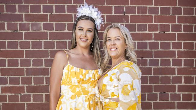 Courtney Rowbottom and Lucy Byers. Hobart Cup 2024. Picture: Caroline Tan