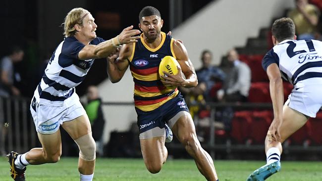 Curtly Hampton during the AFLX grand final. Picture: Sam Wundke/AAP