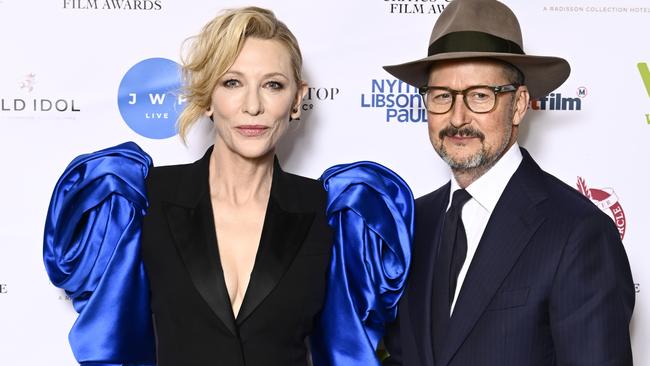 Blanchett and Todd Field attend the 43rd London Critics' Circle Film Awards. Picture: Getty Images