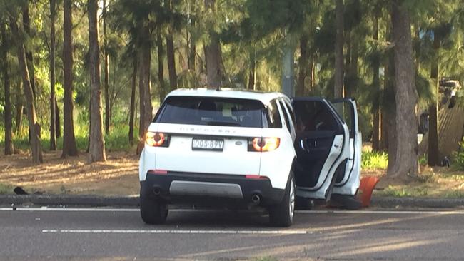 The allegedly stolen Land Rover. Picture: Richard Noone