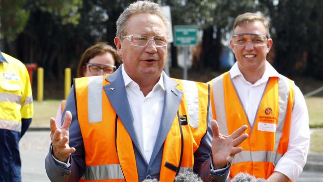 Andrew Forrest from Fortescue during a press conference at Incitec Pivot in Brisbane on Monday. Picture: NCA NewsWire/Tertius Pickard