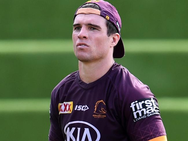 Brisbane Broncos player Brodie Croft is seen during training in Brisbane, Tuesday, June 30, 2020. (AAP Image/Dan Peled) NO ARCHIVING