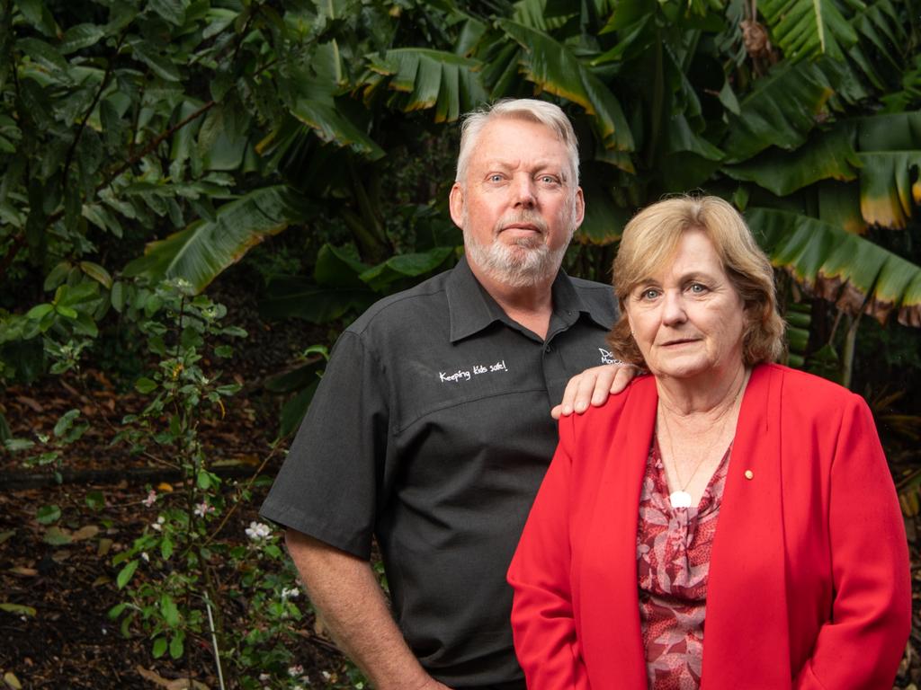 Bruce and Denise Morcombe at Daniel House in Palmwoods, Queensland. Picture: Brad Fleet