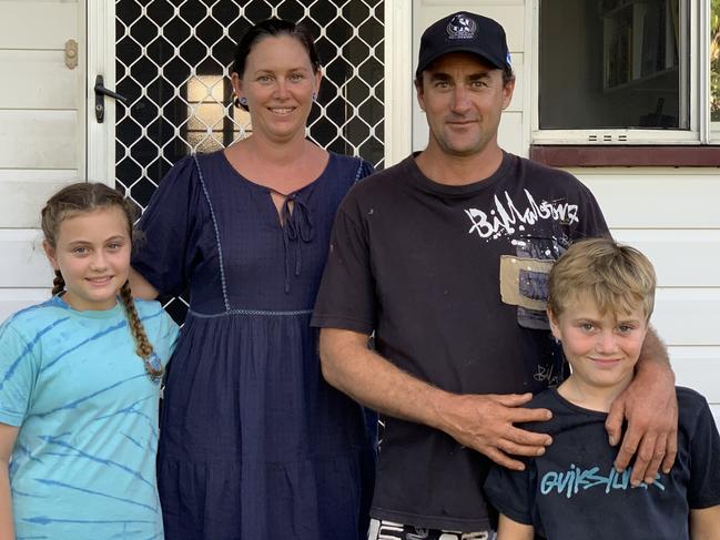 Heath and Peta McPherson with children Eden and Beau. Picture: Duncan Evans.