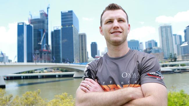 Boxer Jeff Horn at Brisbane’s Southbank on Saturday after his win over Anthony Mundine on Friday night. Picture: AAP