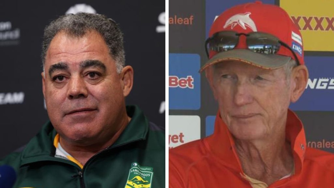 Mal Meninga and Wayne Bennett. Photos: Getty Images/Fox Sports