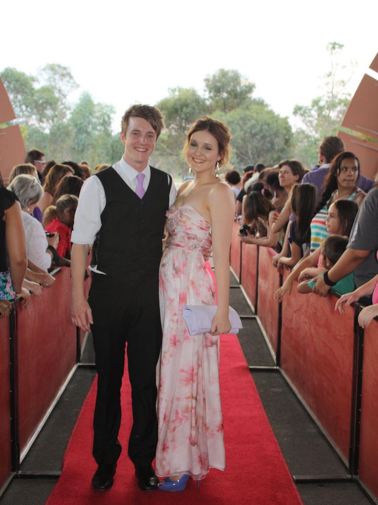 Callum Prentice and Karina Fabijan at the 2012 Centralian Senior College formal at the Alice Springs Convention Centre. Picture: NT NEWS