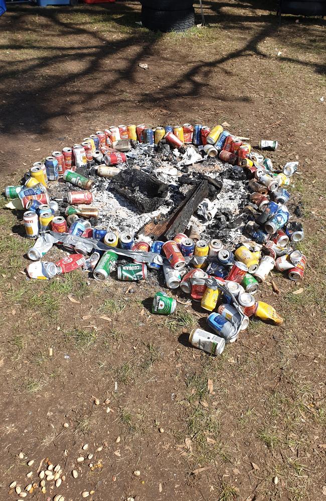 One Bathurst fan described the campers as “animals”. Picture: Matthew Dunn