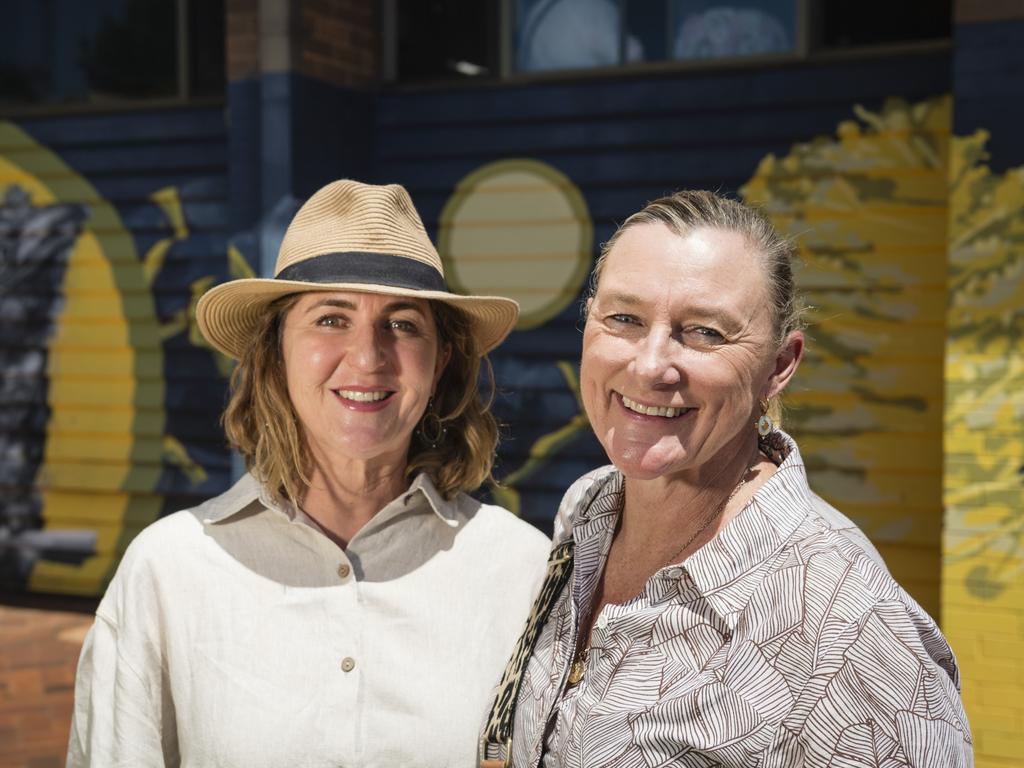 Gill Chesterfield (left) and Jo Kelly at Fairholme College Spring Fair, Saturday, October 21, 2023. Picture: Kevin Farmer