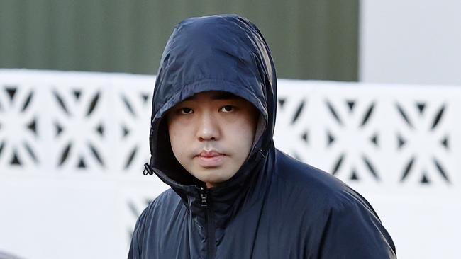 Pictured arriving at his home in Randwick is Nicholas Chu. Picture: Richard Dobson