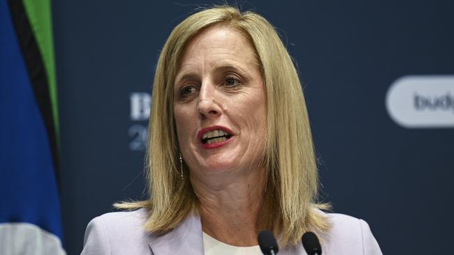 Finance Minister Katy Gallagher said the government did not have a plan for arresting the cost growth of the NDIS. Picture: Getty Images