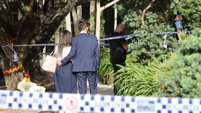 The crime scene at North Parramatta. Picture: NCA NewsWire / Dylan Coker