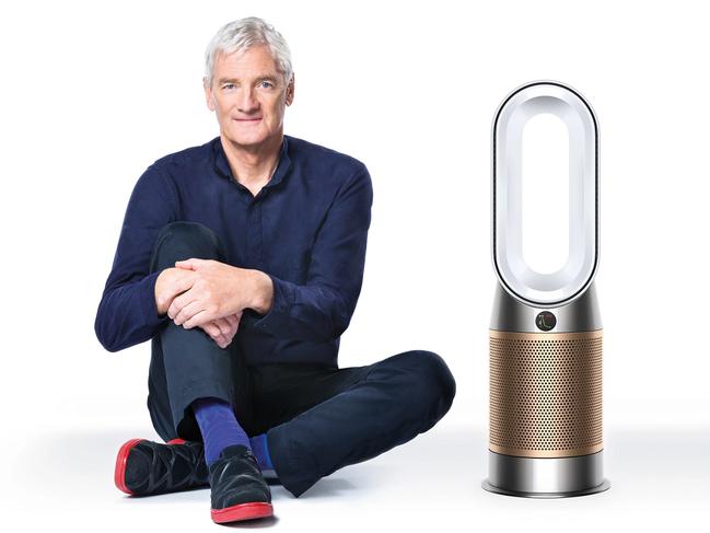 Dyson Air Purifier with Formaldehyde sensor with Dyson founder, Sir James Dyson.