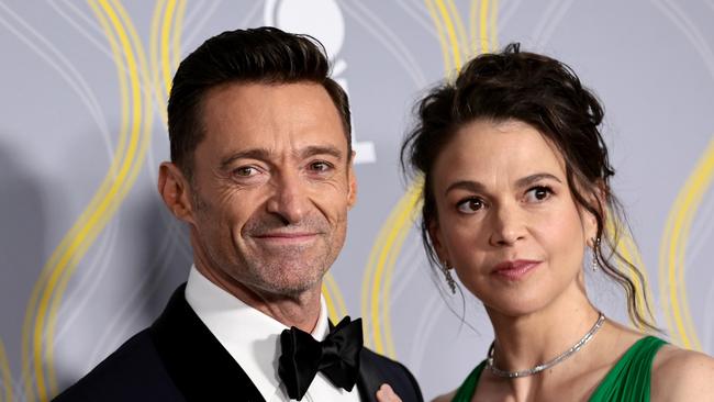 NEW YORK, NEW YORK - JUNE 12: Hugh Jackman and Sutton Foster attend the 75th Annual Tony Awards at Radio City Music Hall on June 12, 2022 in New York City. (Photo by Dimitrios Kambouris/Getty Images for Tony Awards Productions)