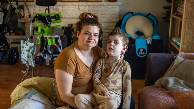 Ms Fattel said she still sees a future for her family despite all the odds against them. Picture: Tom Huntley