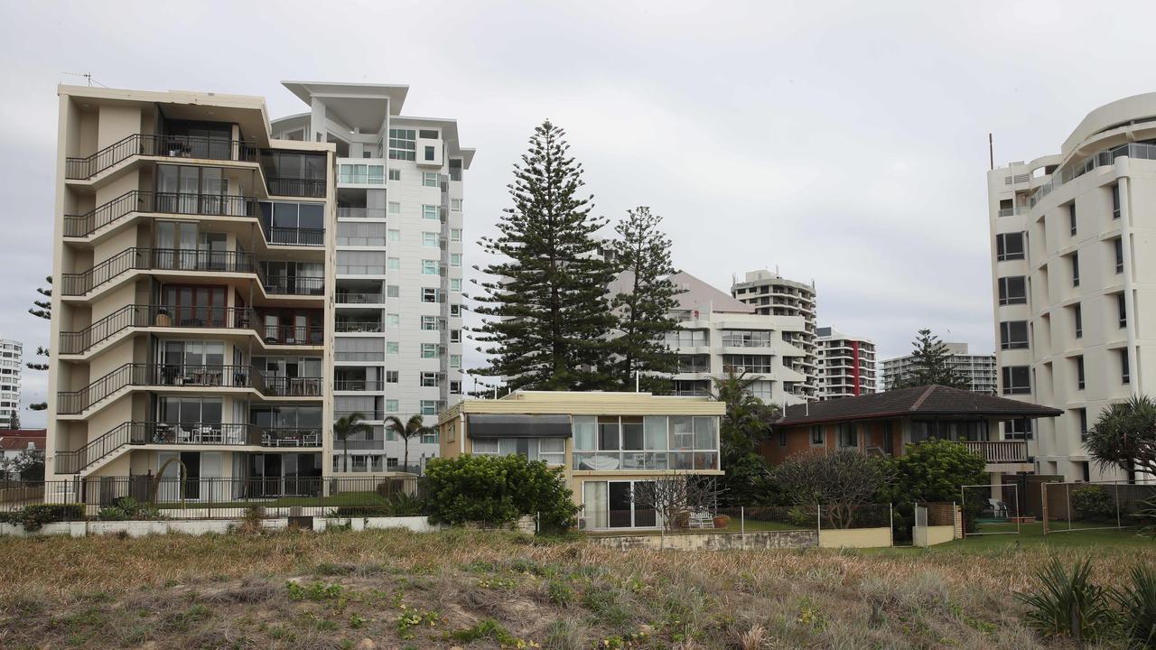 Three adjoining buildings at 27 to 35 Garfield Tce, Surfers Paradise. Picture Glenn Hampson