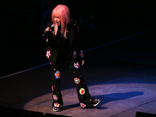 Cyndi Lauper belted out her hits in Sydney Picture: Richard Dobson