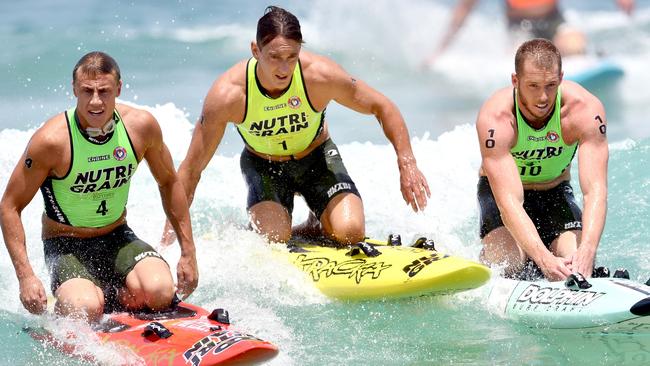 Matt Bevilacqua (left), Ali Day and Jackson Maynard competing in round two of the series. Pic: Harvpix.