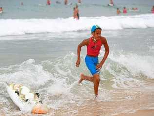 ASPIRING IRONMAN: Lennox Head Surf Club's Maalik Moston, 13, was one of four from the Far North Coast to attend an elite junior program in Sydney in the school holidays. Picture: Supplied