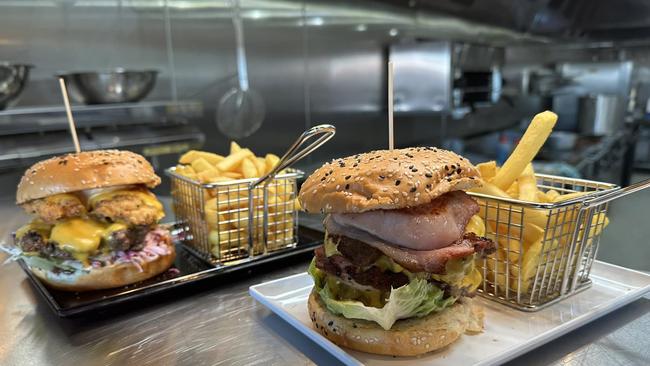 The burgers are a hit at Kok ‘n Bull Boronia.