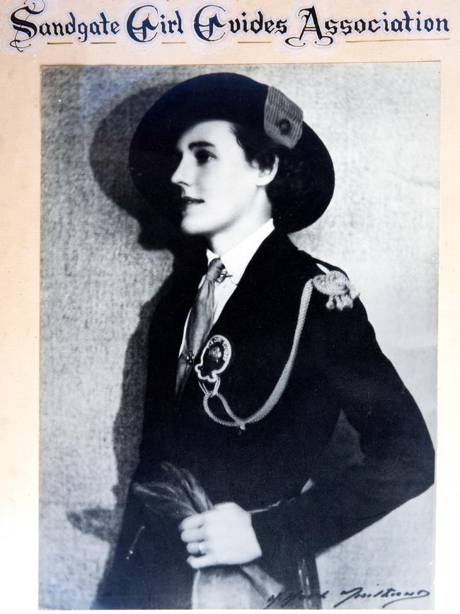 Sandgate Girl Guides first President and District Commissioner Mrs H E Sizer in 1928.