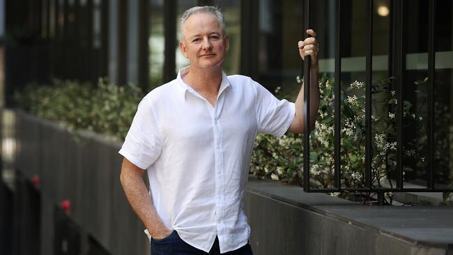 Hugh Marks in North Sydney on Sunday after announcing his resignation. Picture: Jane Dempster